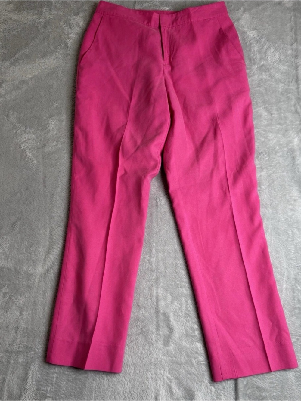 Lauren Ralph Lauren Pants Womens 2P Pink 100% Silk Workwear Barbie Colorful